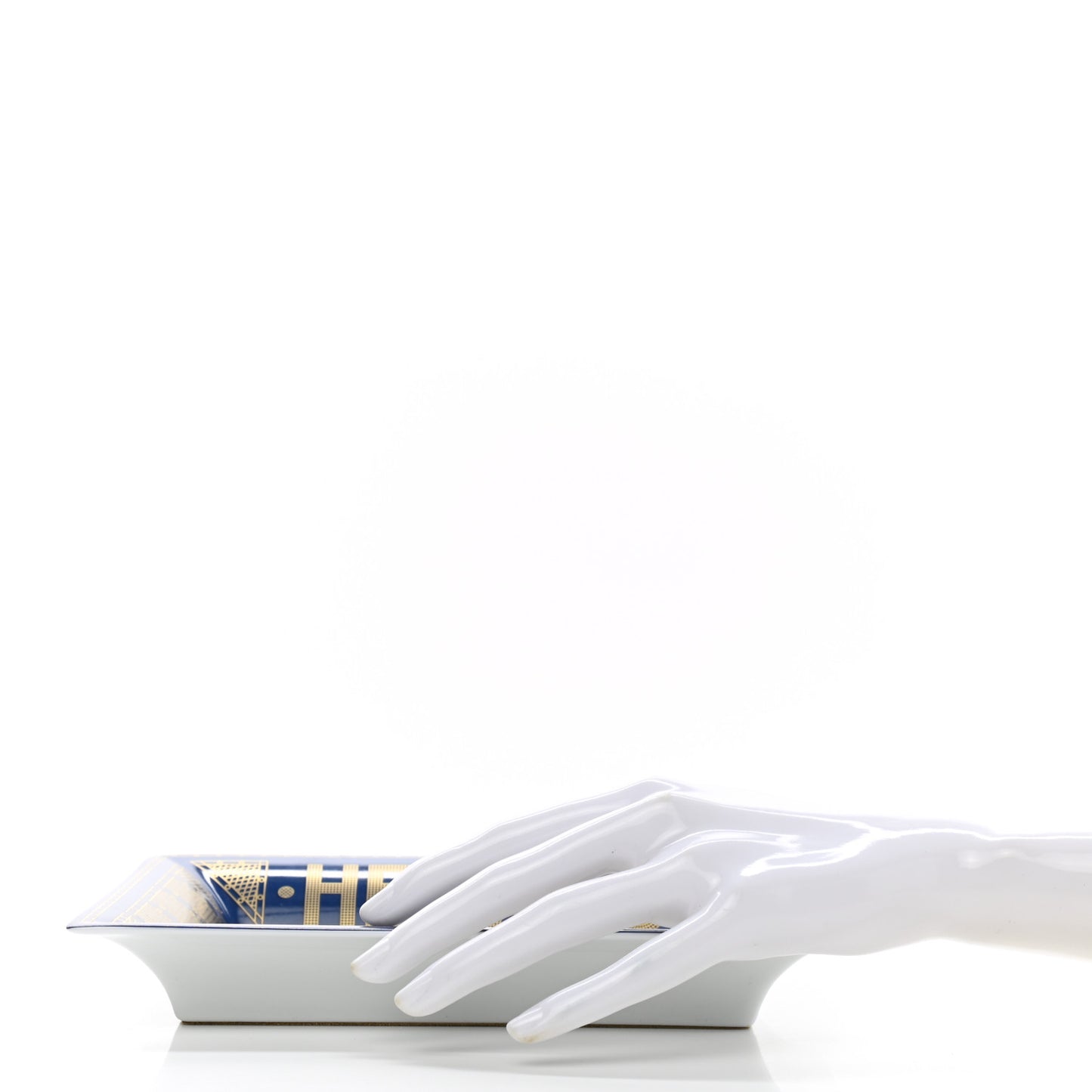 Porcelain Sellier Change Tray Bleu Roi