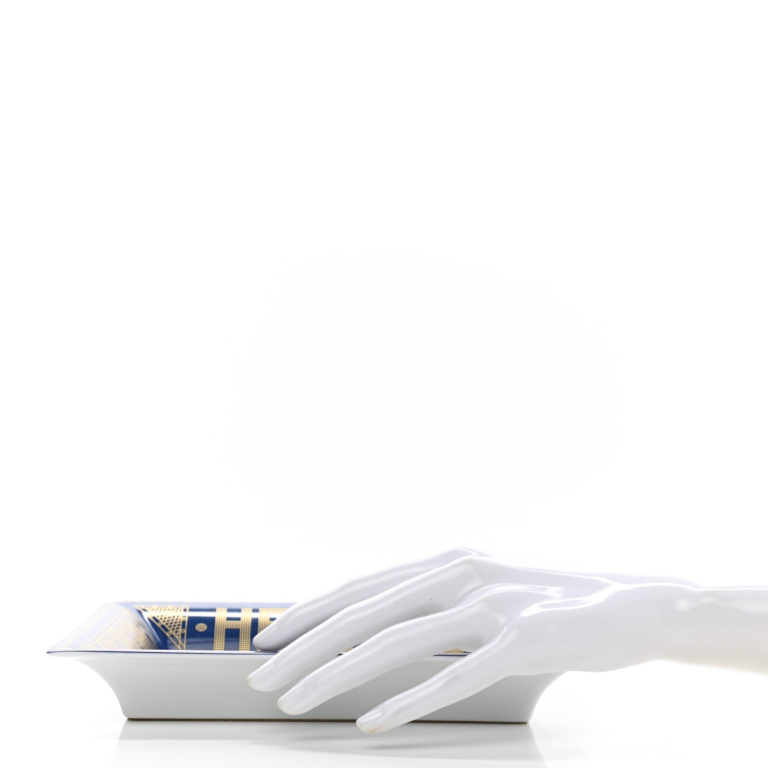Hermes Porcelain Sellier Change Tray Bleu Roi 2 of 8