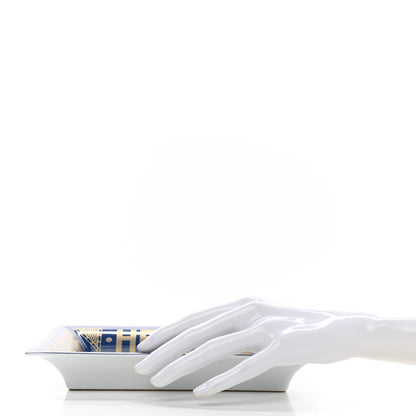 Hermes Porcelain Sellier Change Tray Bleu Roi 2 of 8