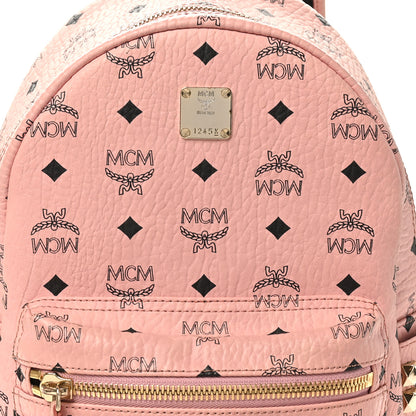 MCM Visetos Small Side Stud Stark Backpack Soft Pink 7 of 9