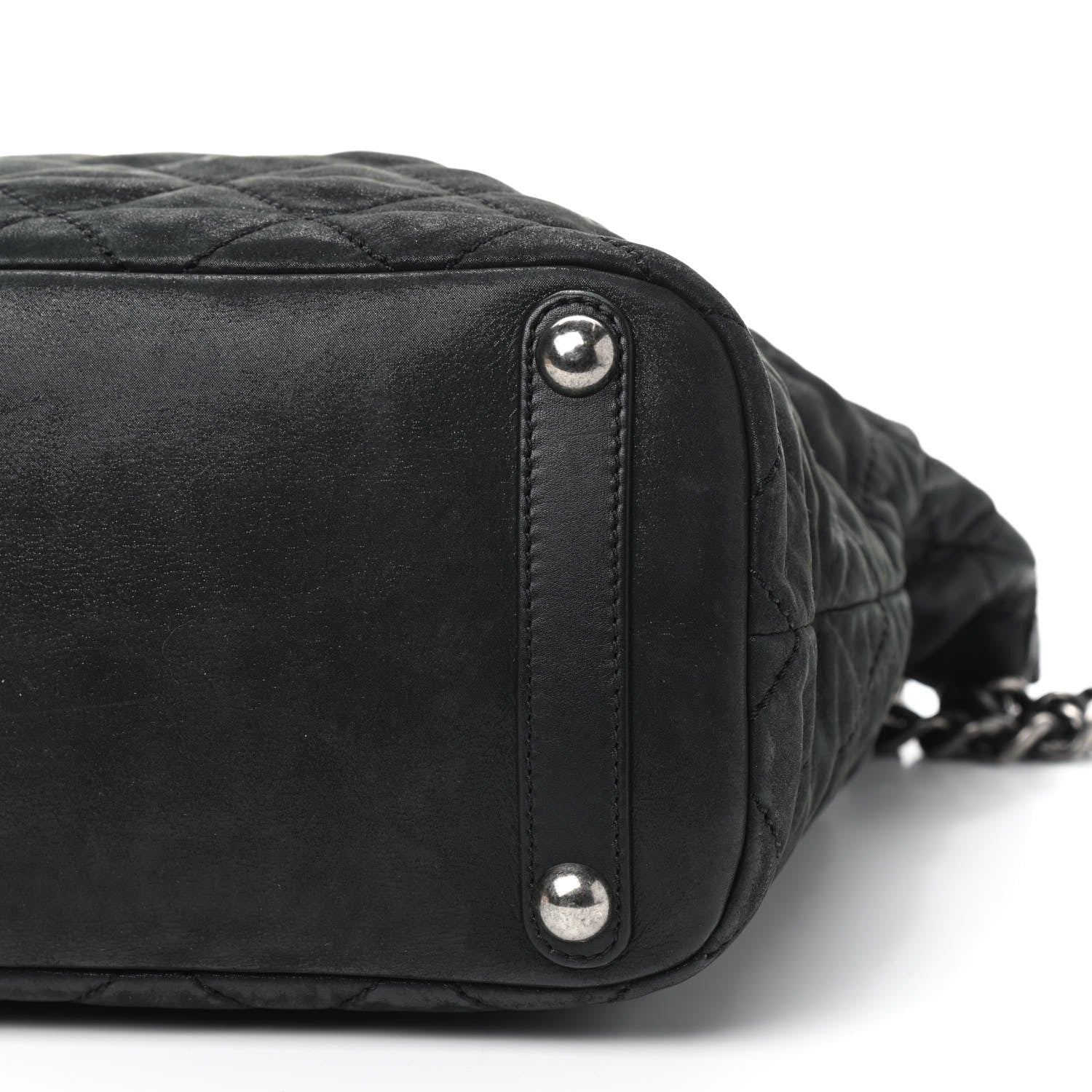 Chanel Iridescent Calfskin Quilted In The Mix Shopping Tote Black 7 of 9