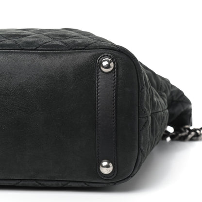 Chanel Iridescent Calfskin Quilted In The Mix Shopping Tote Black 7 of 9