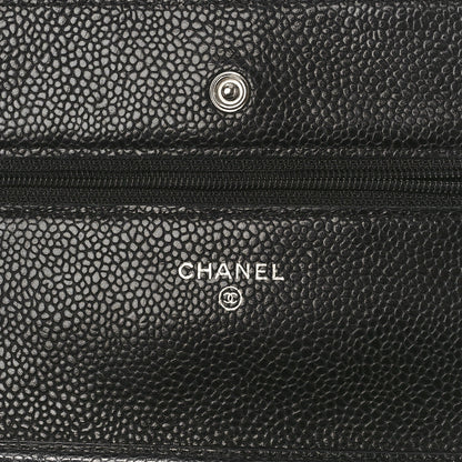 Chanel Caviar Quilted Wallet on Chain WOC Black 6 of 9