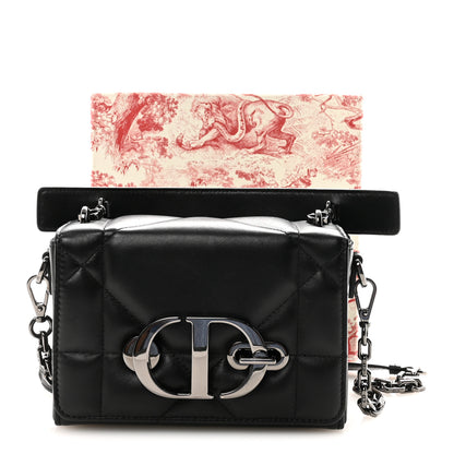 Christian Dior Lambskin Maxi Cannage Small 30 Montaigne Chain Top Handle Bag Black 10 of 10