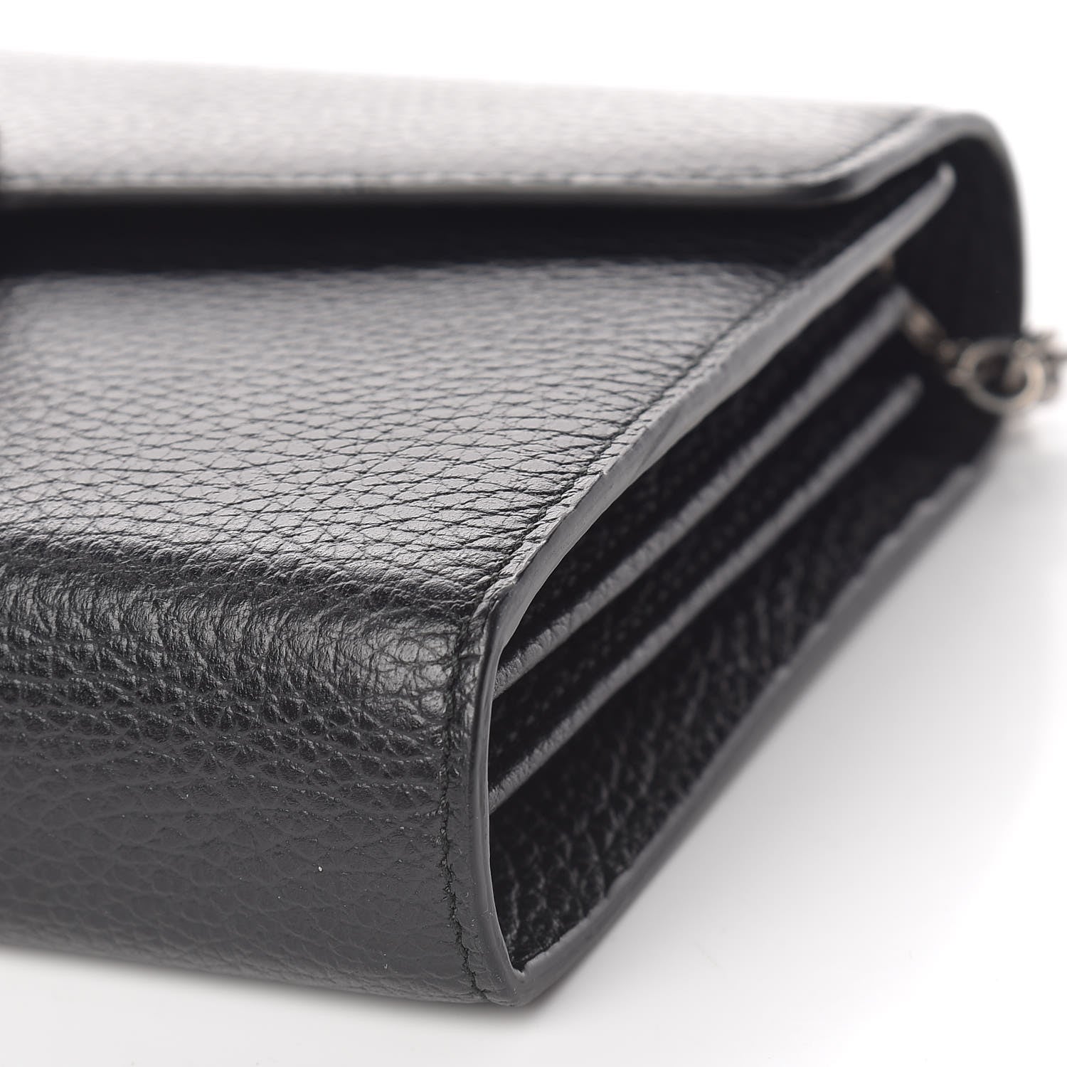 Gucci Calfskin Mini Dionysus Chain Wallet Black 13 of 15