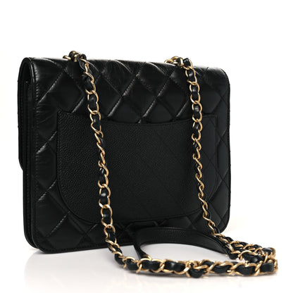 Chanel Calfskin Caviar Quilted Chain Handle Flap Black 3 of 10
