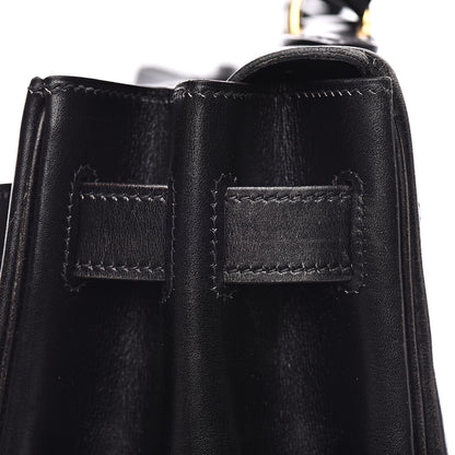Hermes Box Kelly Retourne 40 Black 21 of 36