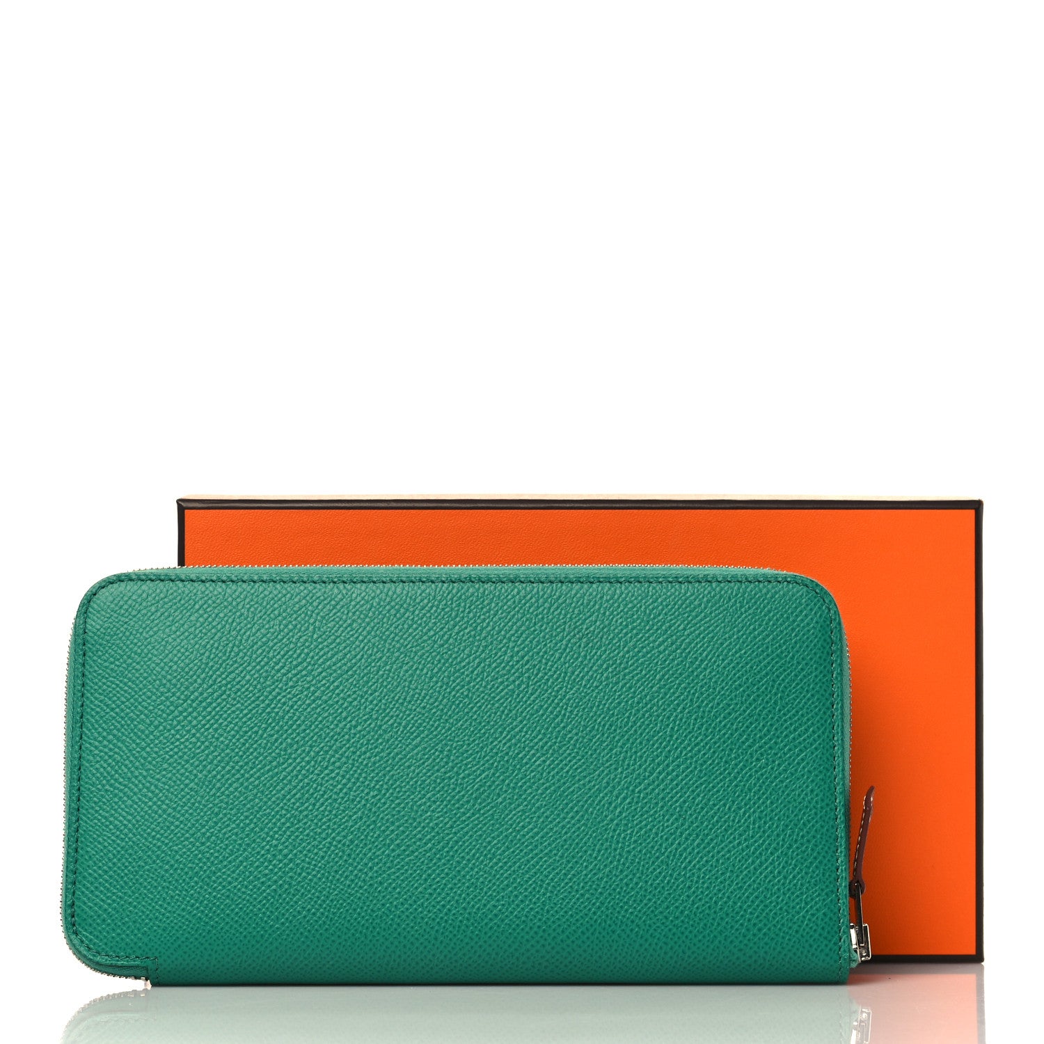 Hermes Epsom Silk'In Wallet Vert Jade 7 of 7