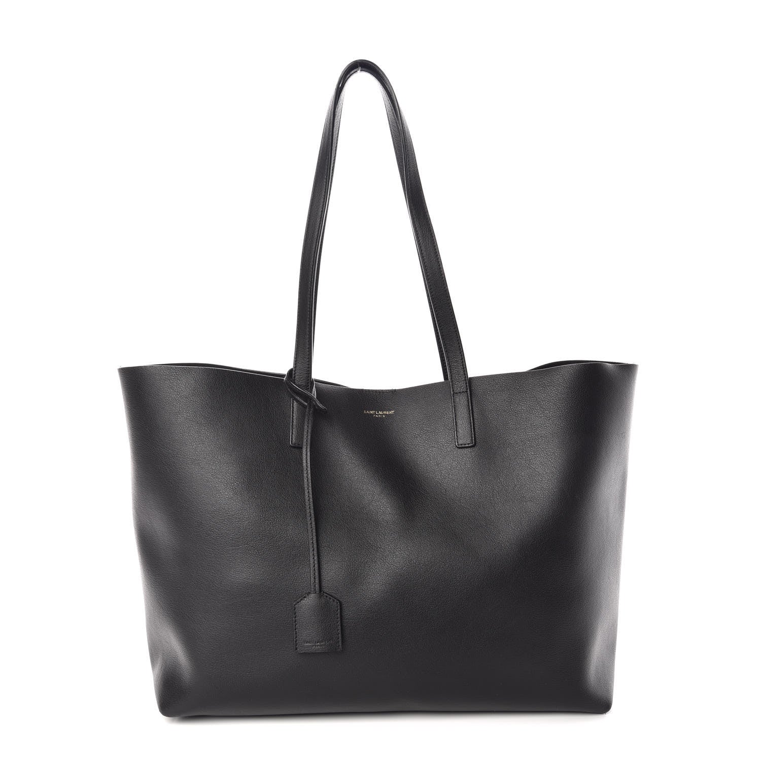 Saint Laurent Calfskin Large Shopping Tote Black 3 of 12