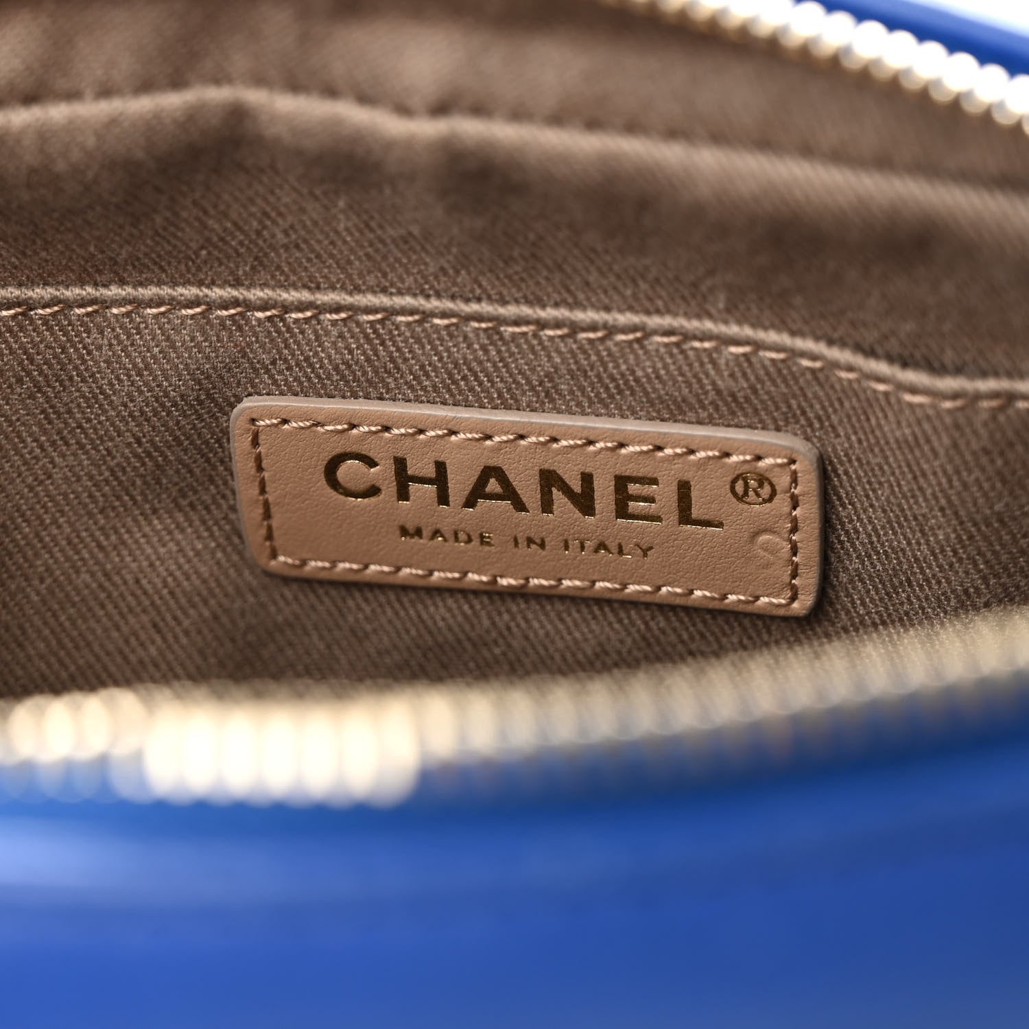 Chanel Calfskin Casual Trip Waist Bag Blue 6 of 9