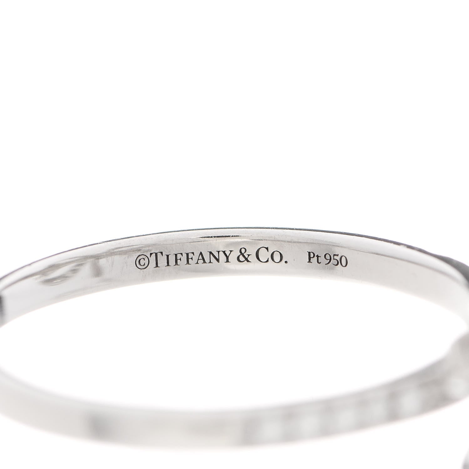 Tiffany Platinum Diamond .51ctw Double Bow Ring 60 9.25 5 of 5
