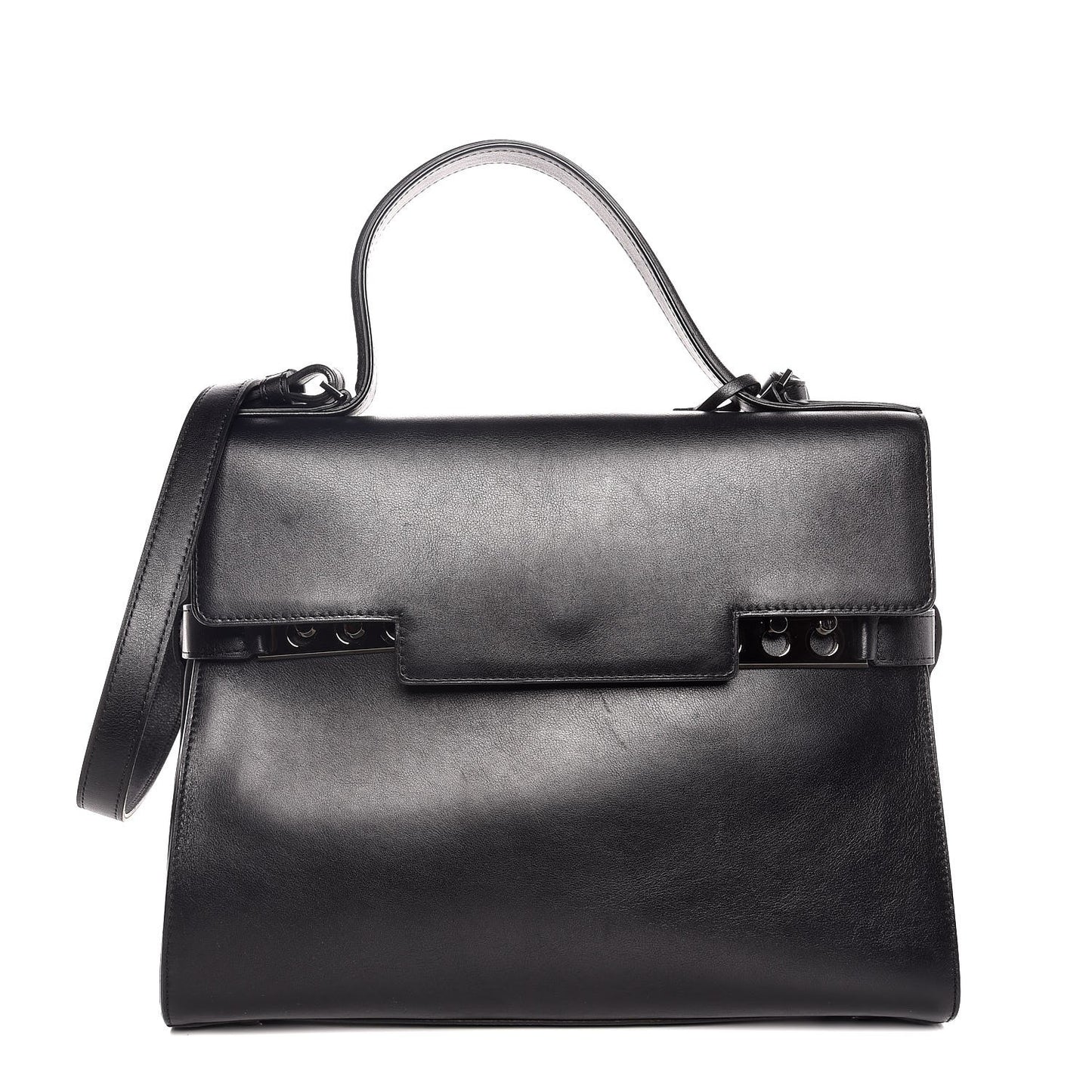 Smooth Calfskin GM Tempete Satchel Black