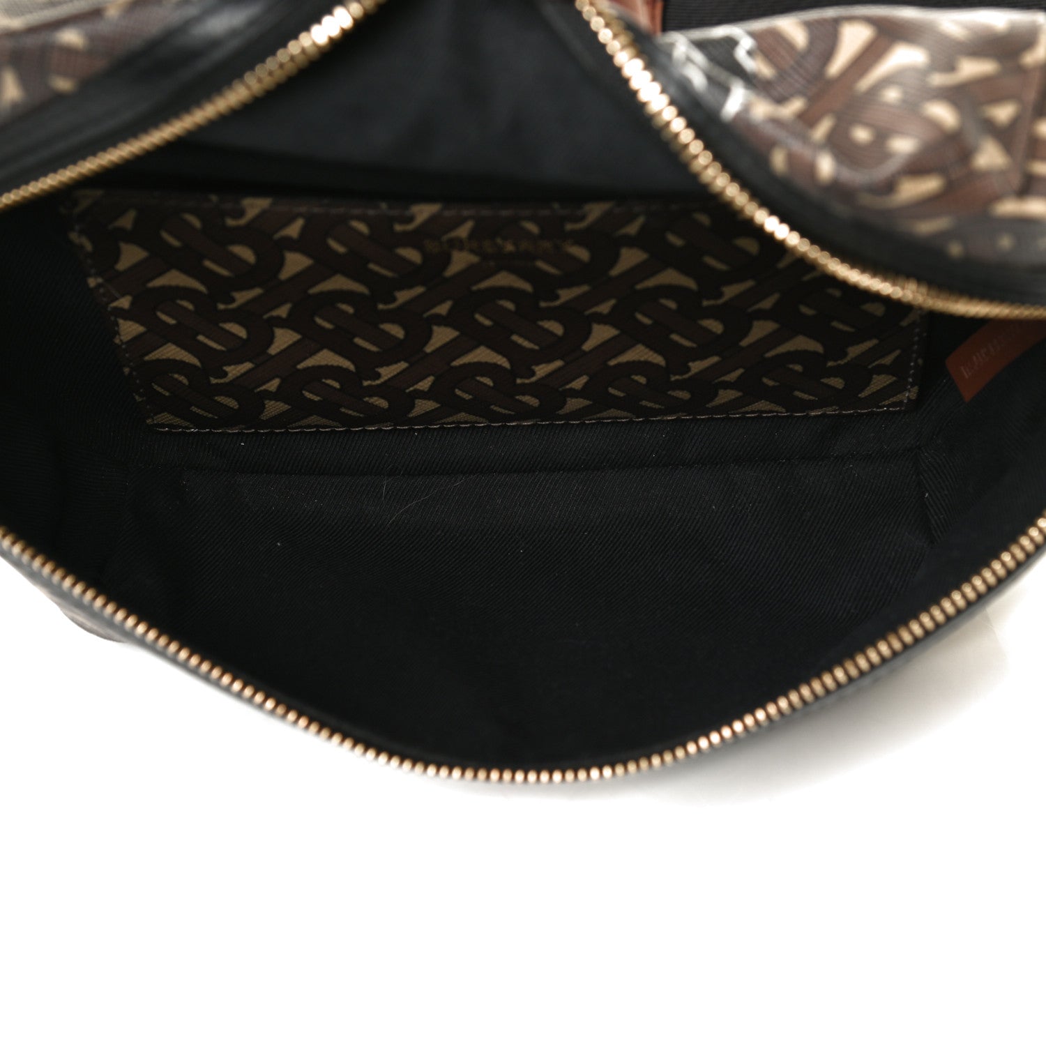Burberry E-Canvas Monogram Stripe Medium Sonny Bum Bag Bridle Brown 5 of 13