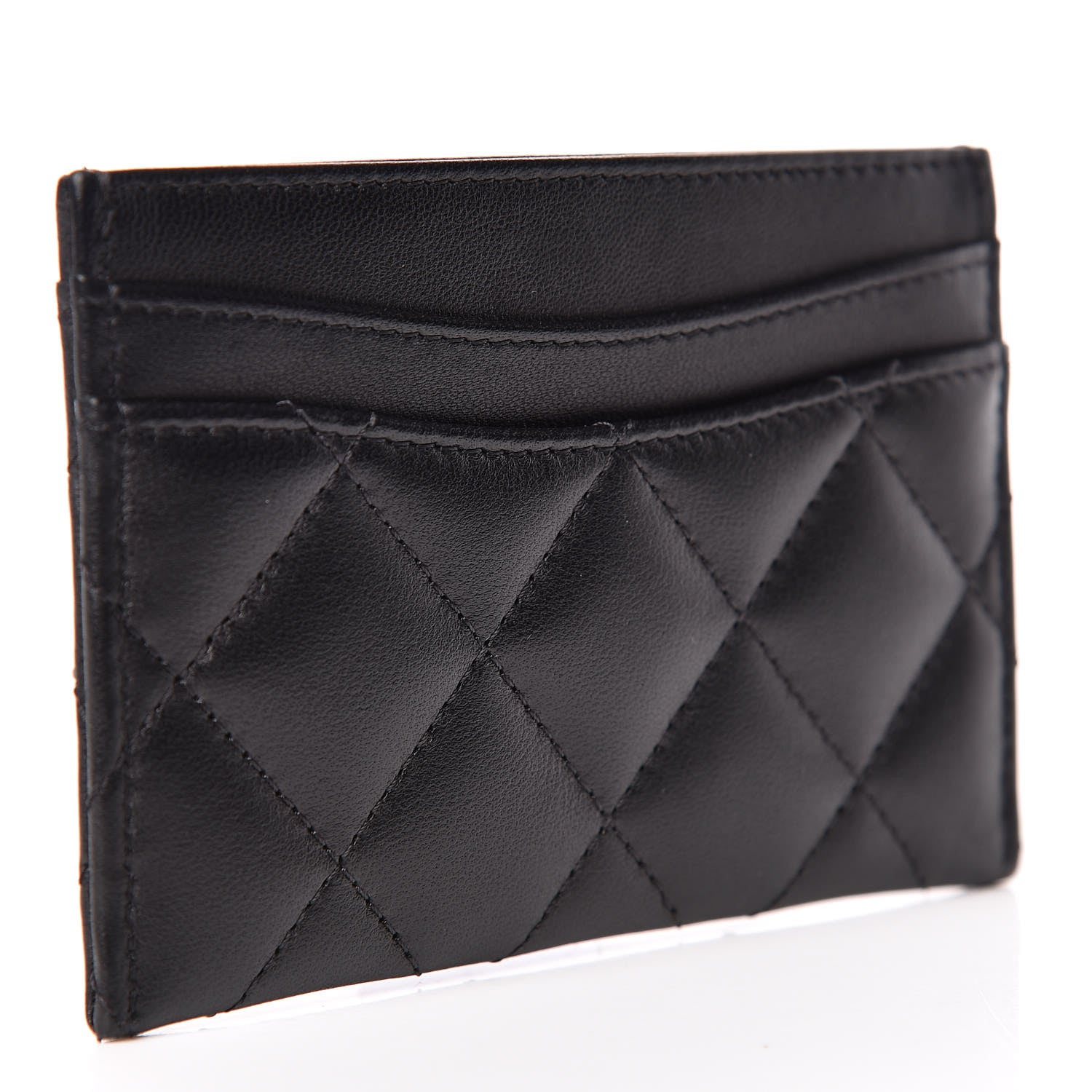 Chanel Lambskin Quilted Card Holder Black 3 of 8
