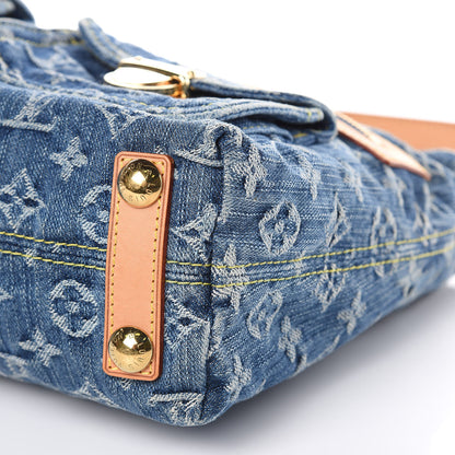 Louis Vuitton Monogram Denim Baggy PM Blue 9 of 10