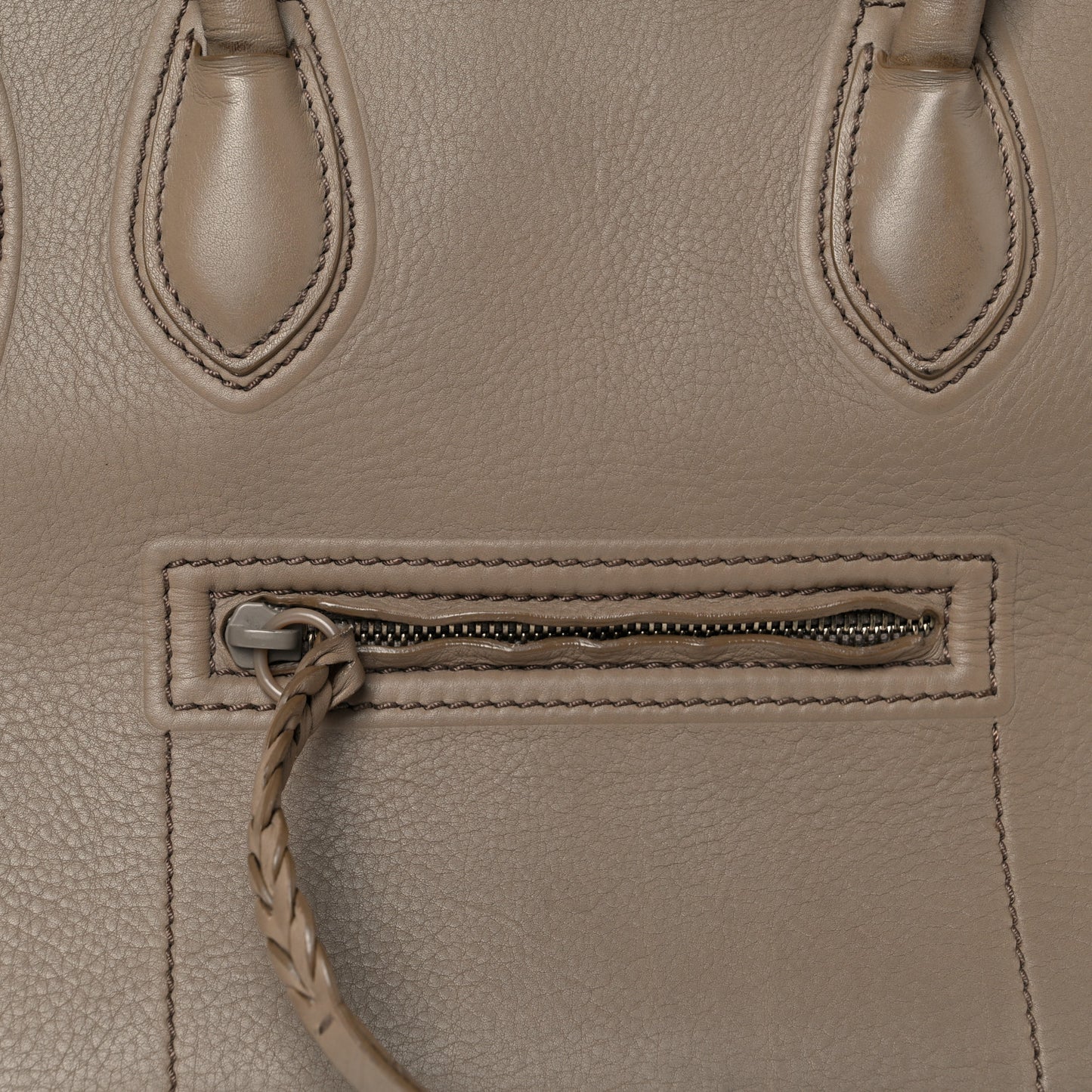 Grained Calfskin Medium Phantom Luggage Taupe