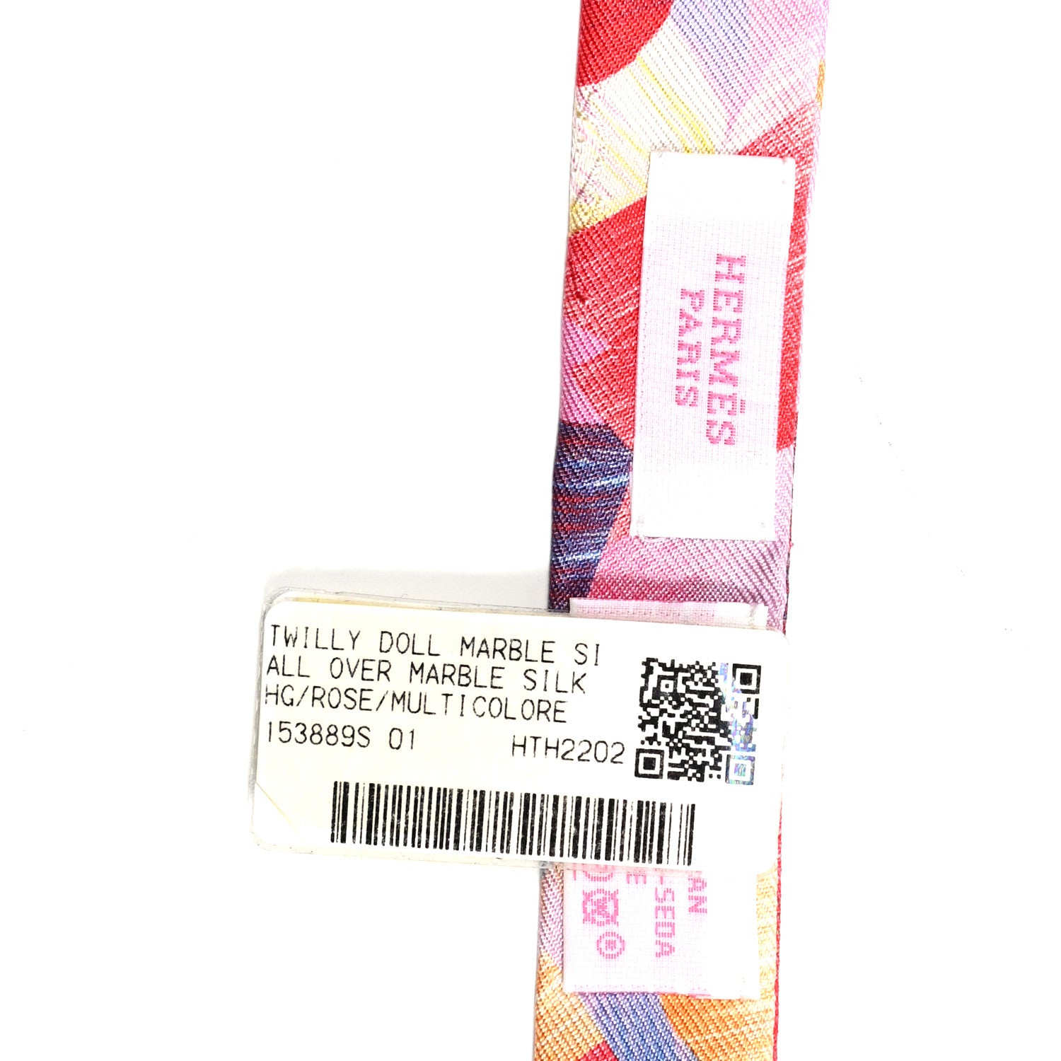 Hermes Silk Marble Doll Twilly Rose Multicolor 3 of 3