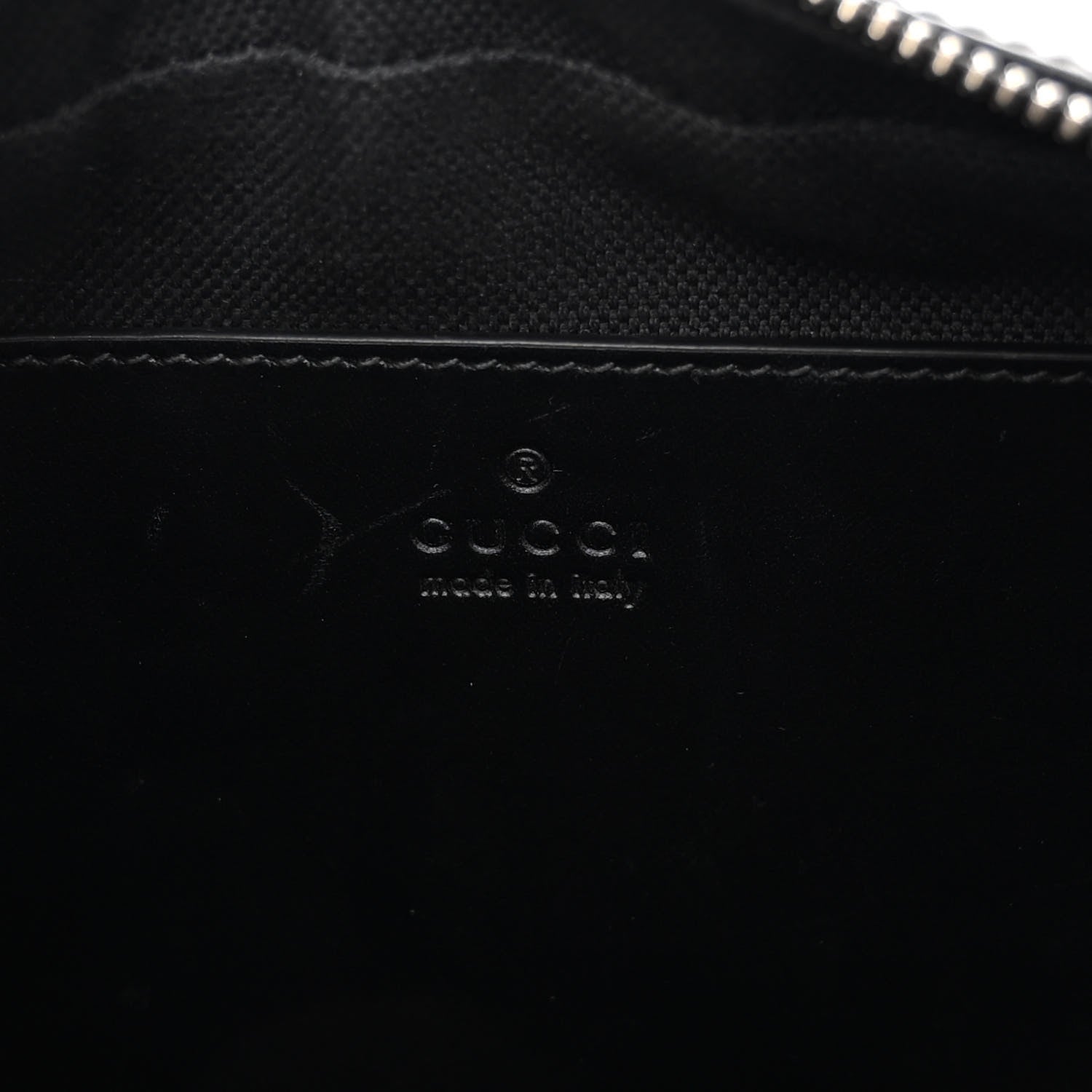 Gucci Calfskin Matelasse Monochrome Small GG Marmont Chain Shoulder Bag Black 6 of 10
