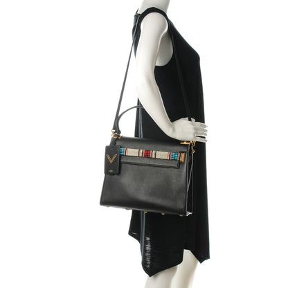 Valentino Garavani Grained Calfskin Beaded My Rockstud Frame Bag Black 2 of 7