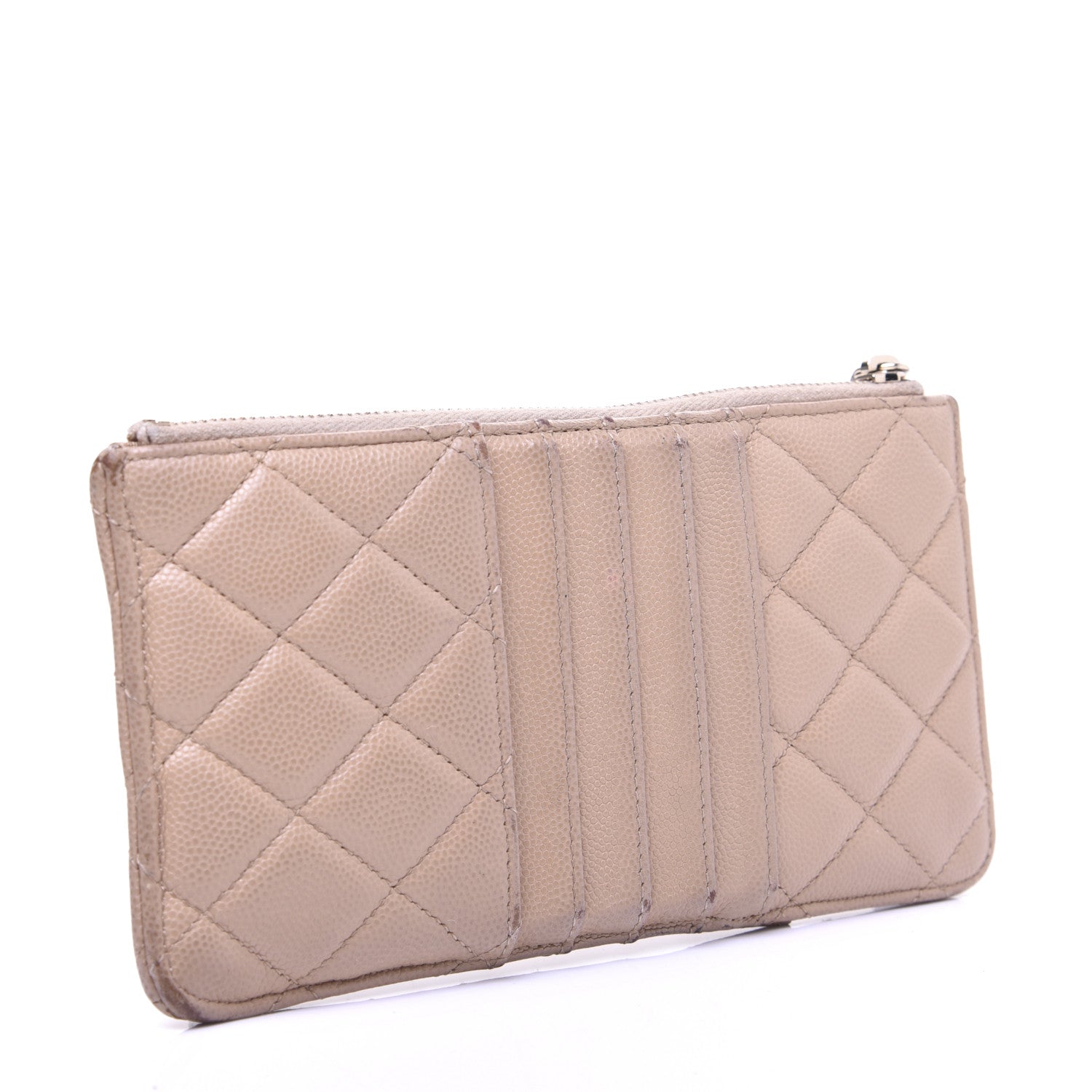 Chanel Iridescent Caviar Quilted Classic iPhone Pouch Beige 4 of 15