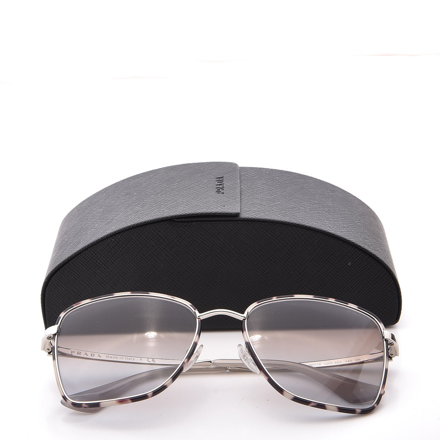 Prada Gradient Sunglasses SPR 52S Opal Havana Silver 9 of 9