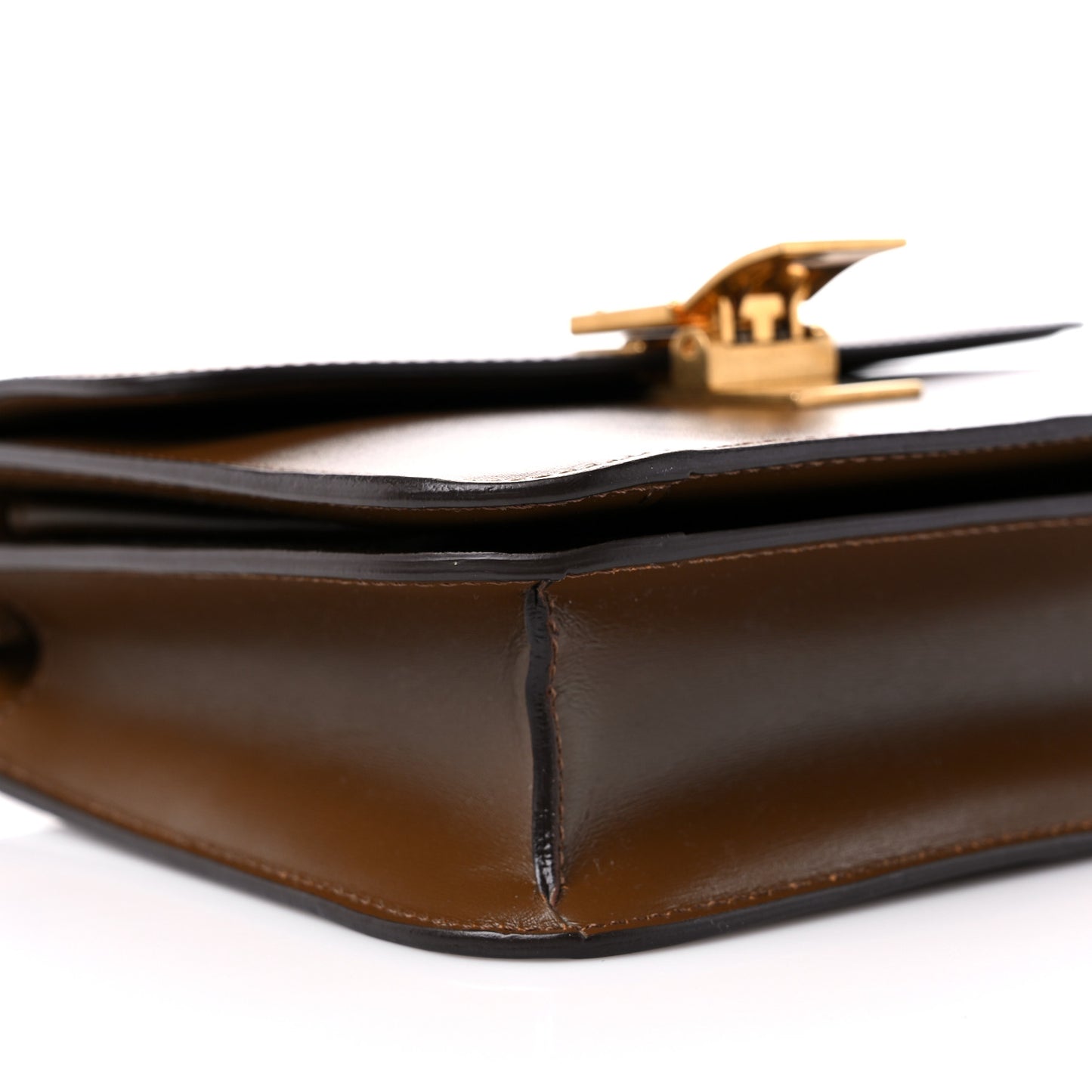 Box Calfskin Teen Classic Box Flap Bag Camel