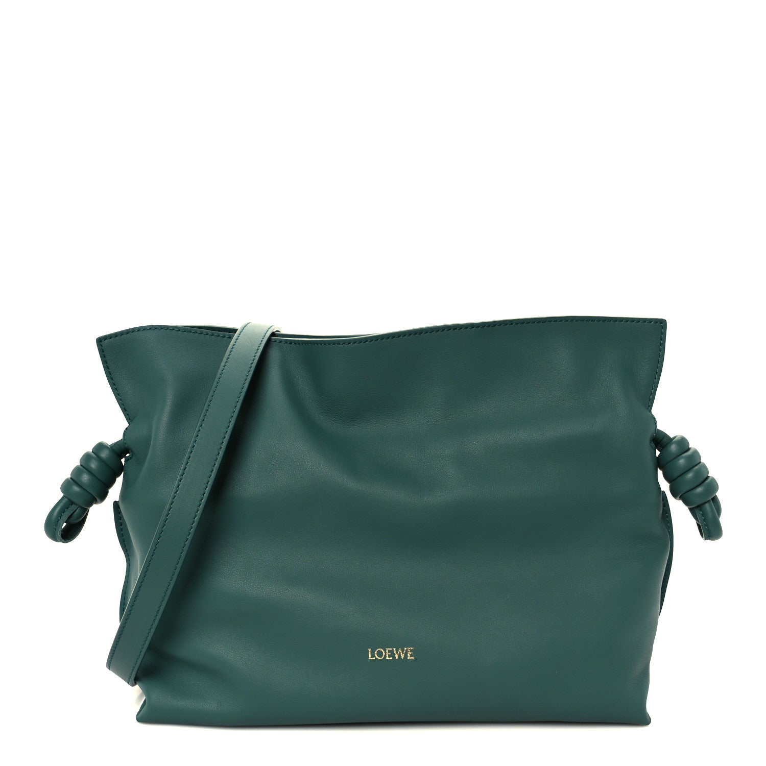 Loewe Nappa Medium Flamenco Knot Bag Vetiver 1 of 10