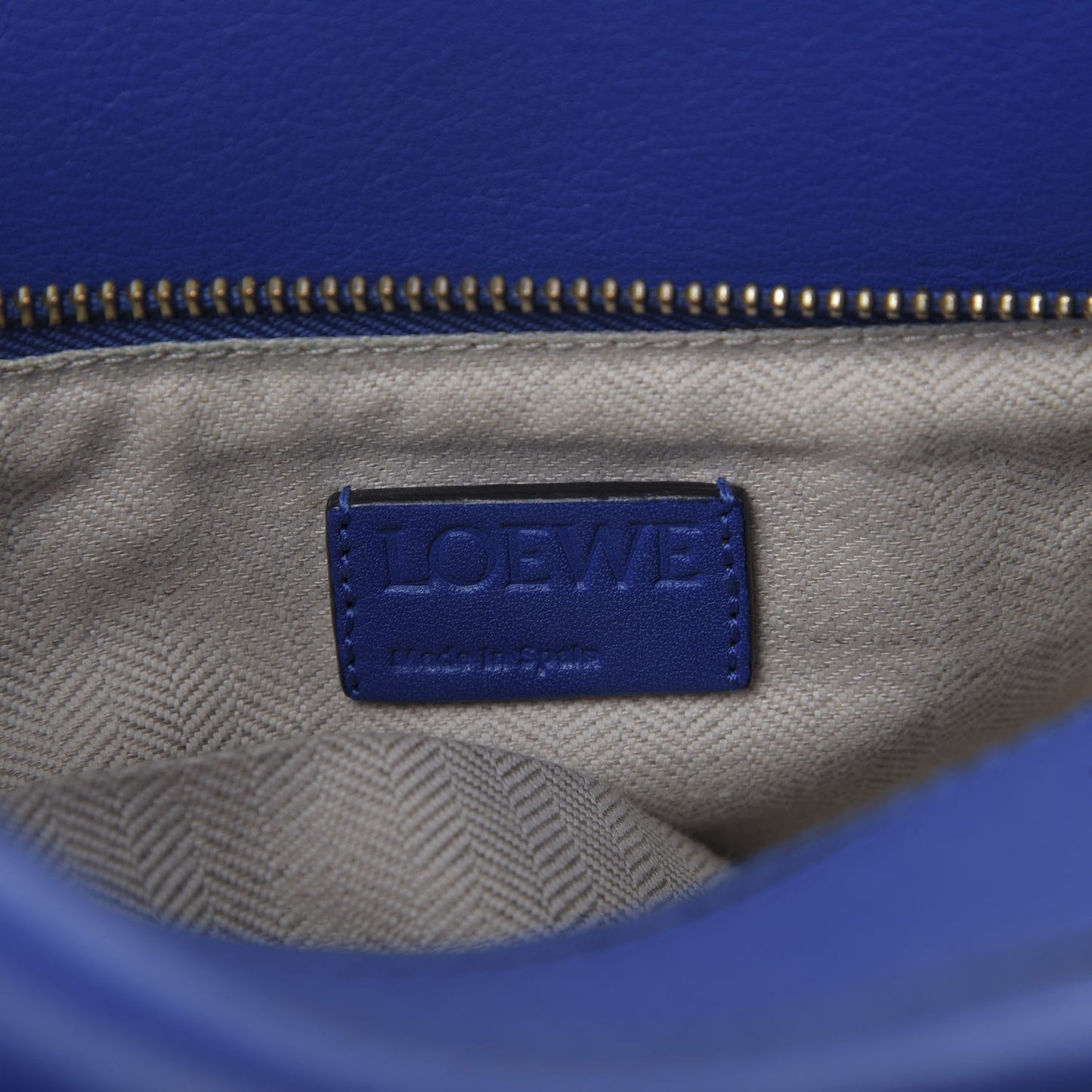 Calfskin Small Puzzle Bag Electric Blue