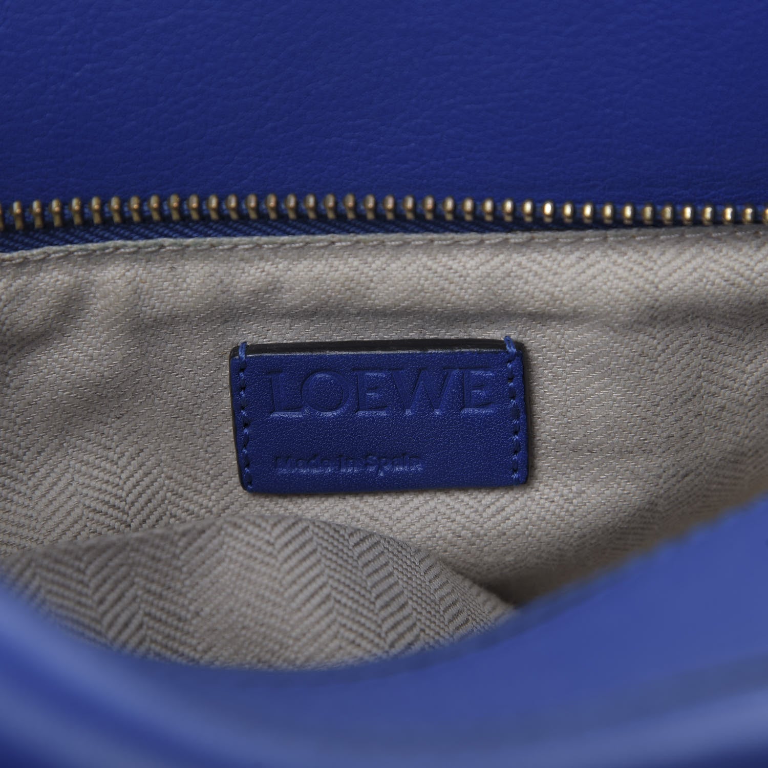 Loewe Calfskin Small Puzzle Bag Electric Blue 8 of 9