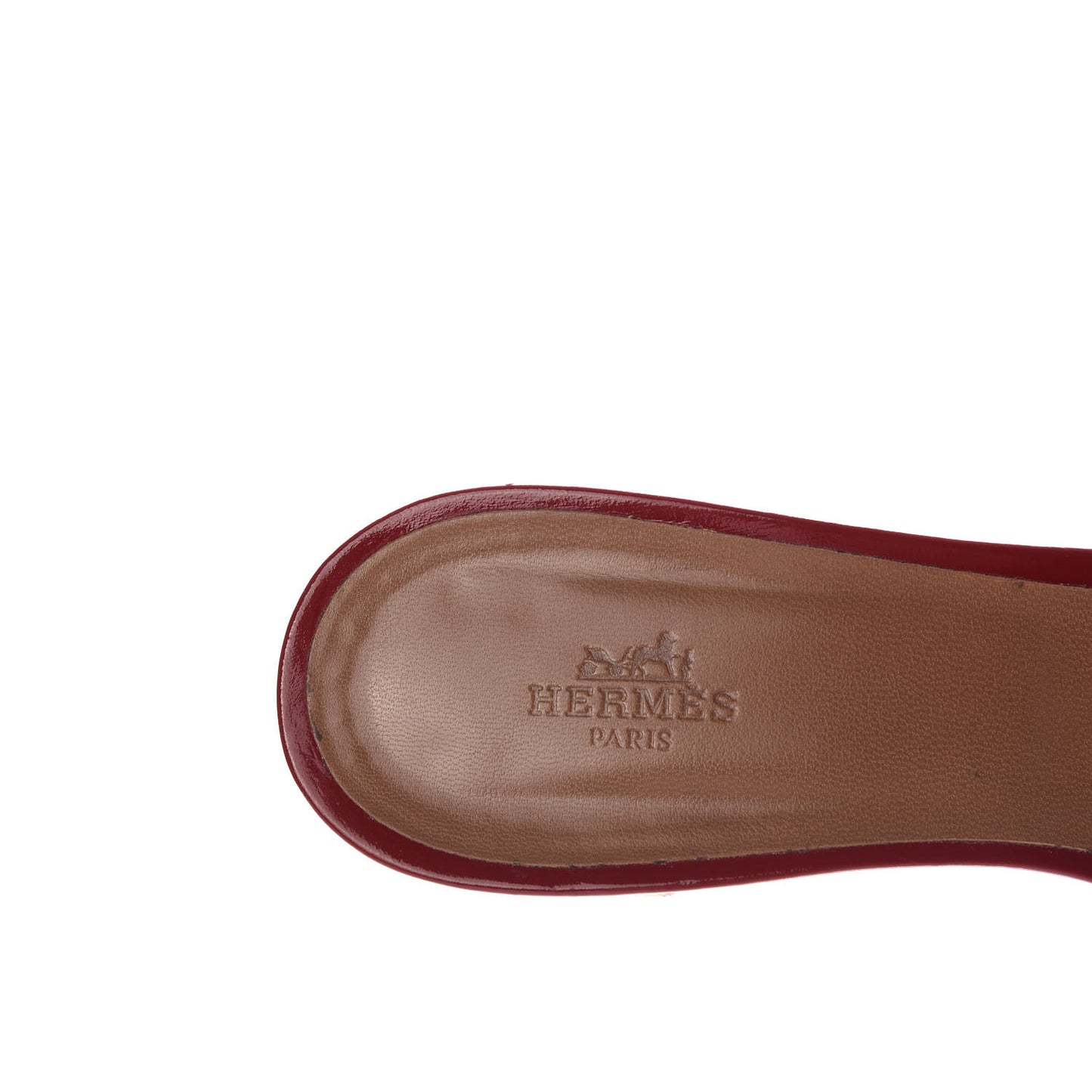 Patent Oasis Sandals 41 Cherry Tomato