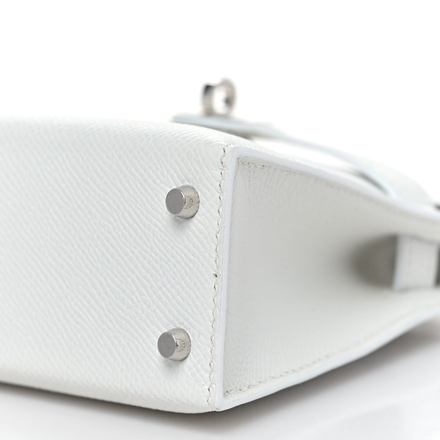 Epsom Mini Kelly Sellier 20 New White