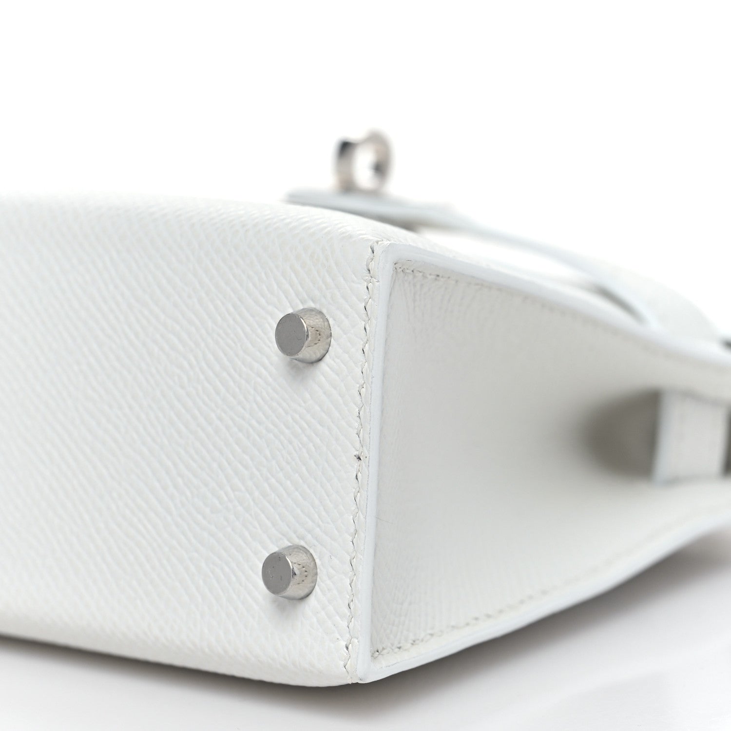 Hermes Epsom Mini Kelly Sellier 20 New White 9 of 10