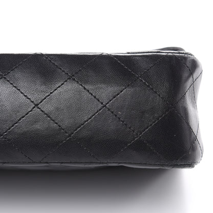 Chanel Lambskin Quilted Medium Double Flap Black 10 of 19