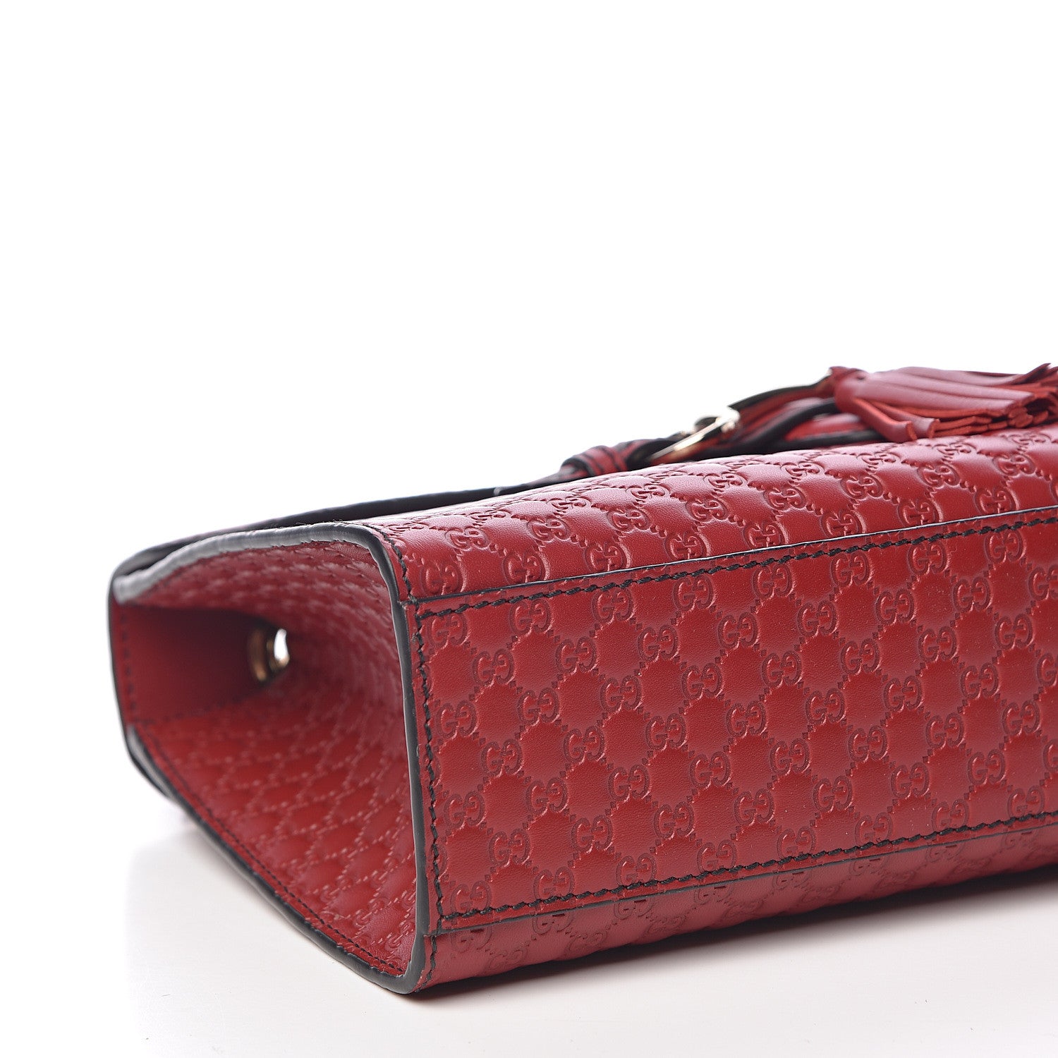 Gucci Microguccissima Medium Emily Chain Shoulder Bag Red 8 of 10