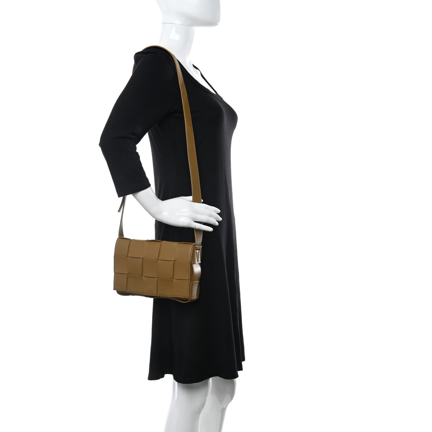 Nappa Maxi Intreccio Cassette Bag Acorn