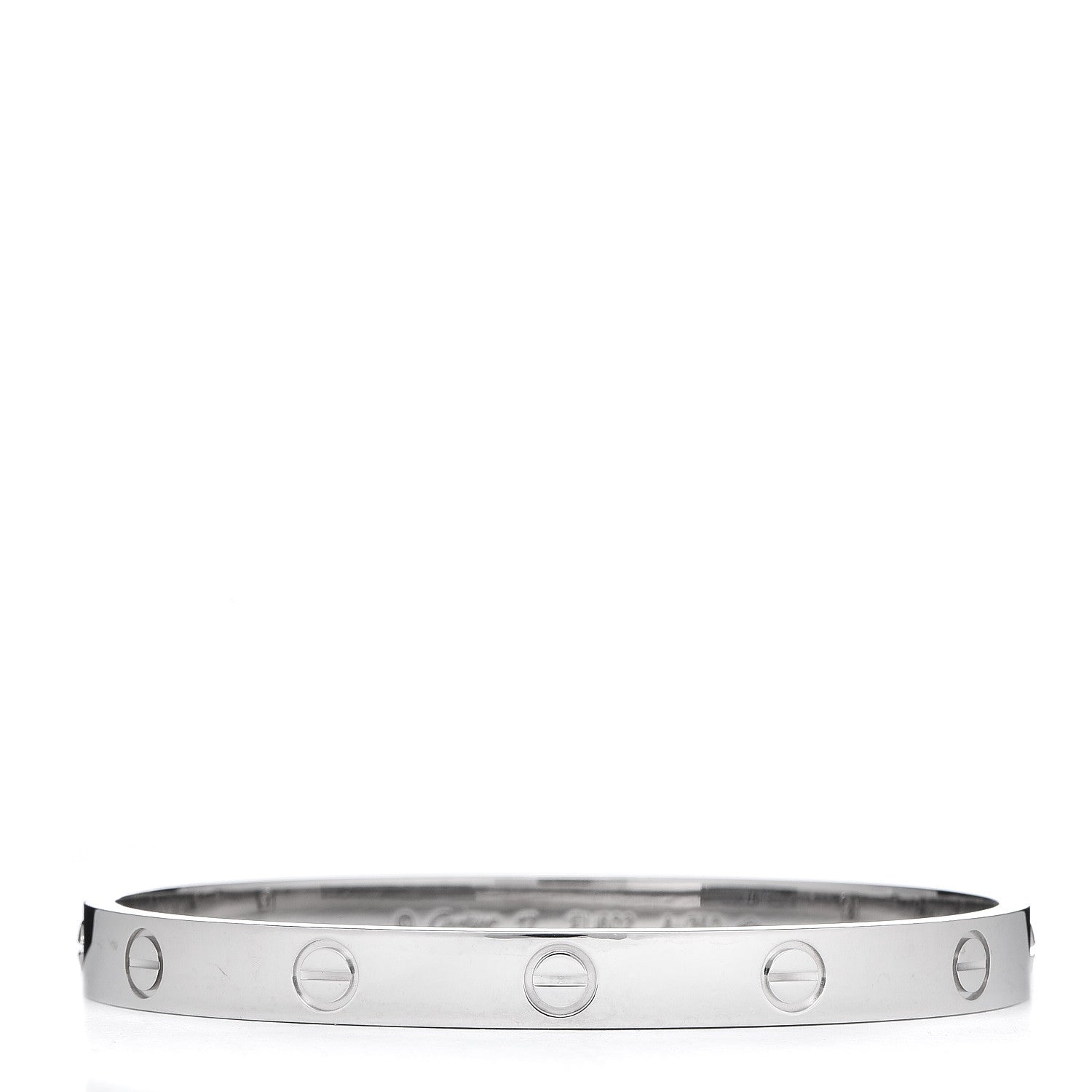 Cartier 18K White Gold LOVE Bracelet 17 1 of 7