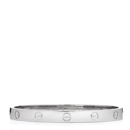 Cartier 18K White Gold LOVE Bracelet 17 1 of 7