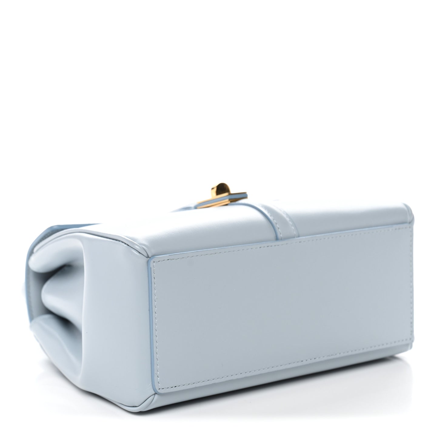 Satinated Calfskin Mini 16 Top Handle Bag Pale Blue