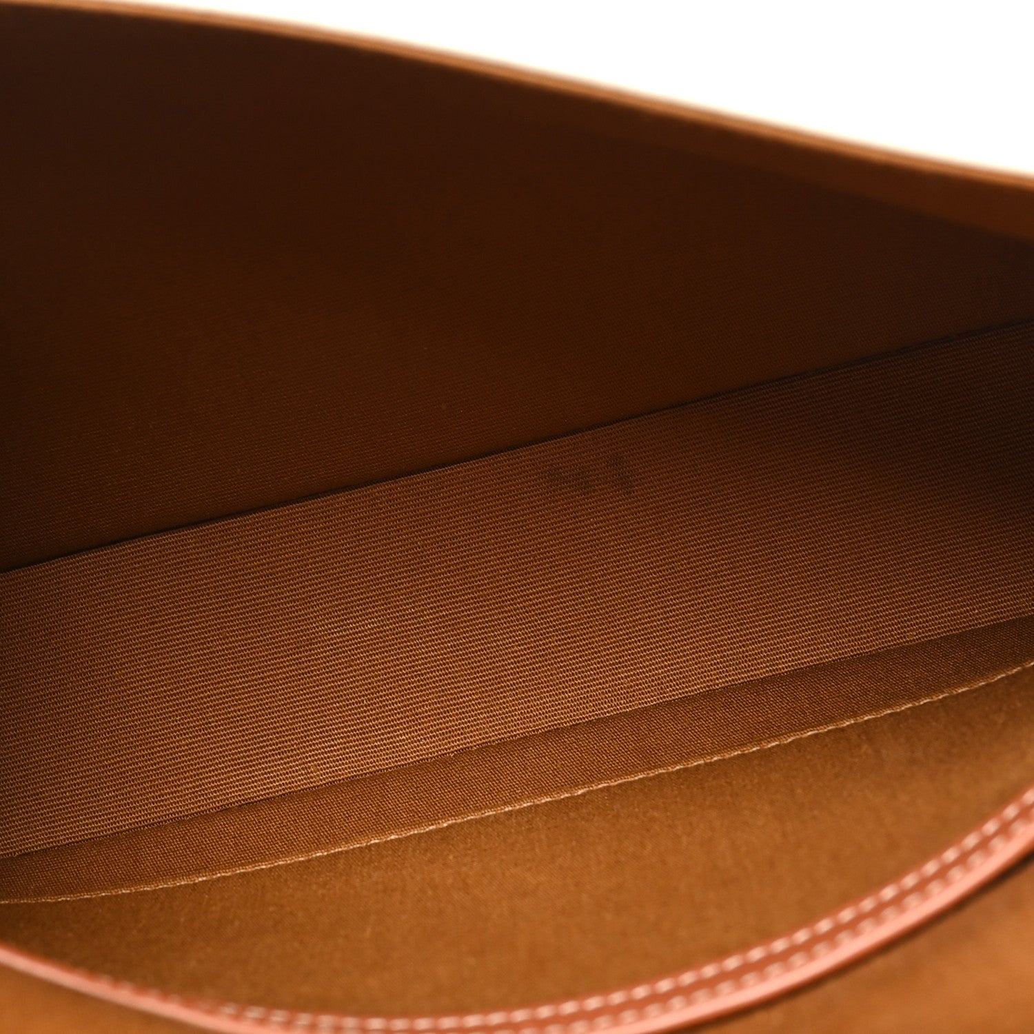 Celine Triomphe Canvas Calfskin Flap Messenger Bag Tan Ecru 5 of 9