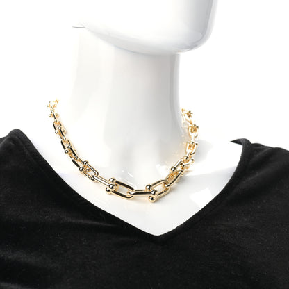 Tiffany 18K Yellow Gold HardWear Graduated Link Necklace 2 of 5