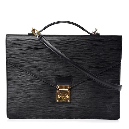 Louis Vuitton Epi Porte-Documents Bandouliere Black 1 of 20