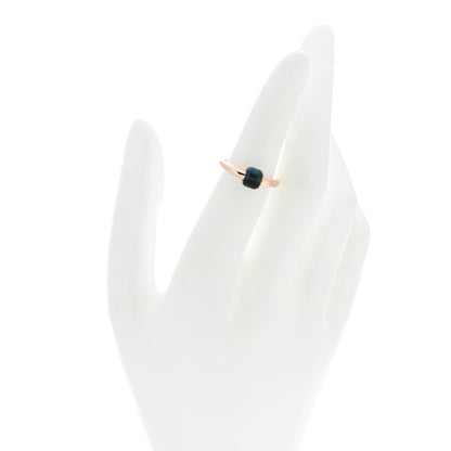 Pomellato 18K Rose Gold London Blue Topaz M'Ama Non M'Ama Ring 50 5.5 2 of 8