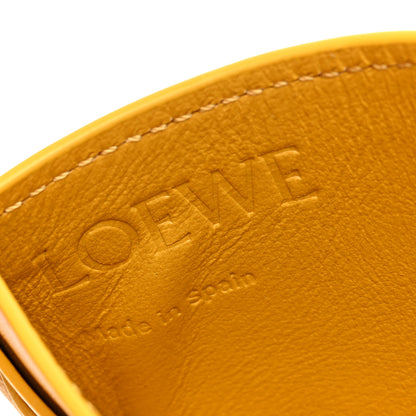 Loewe Calfskin Logo Card Holder Sunflower 6 of 7