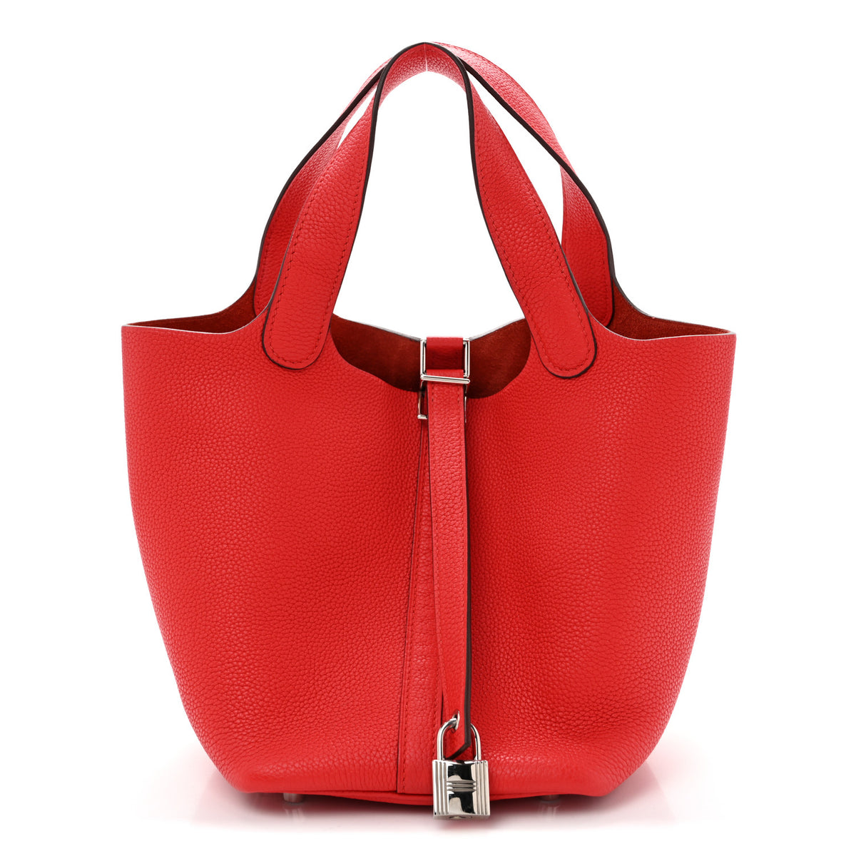 Hermes Taurillon Maurice Picotin Lock 18 PM Rouge Piment 1 of 12