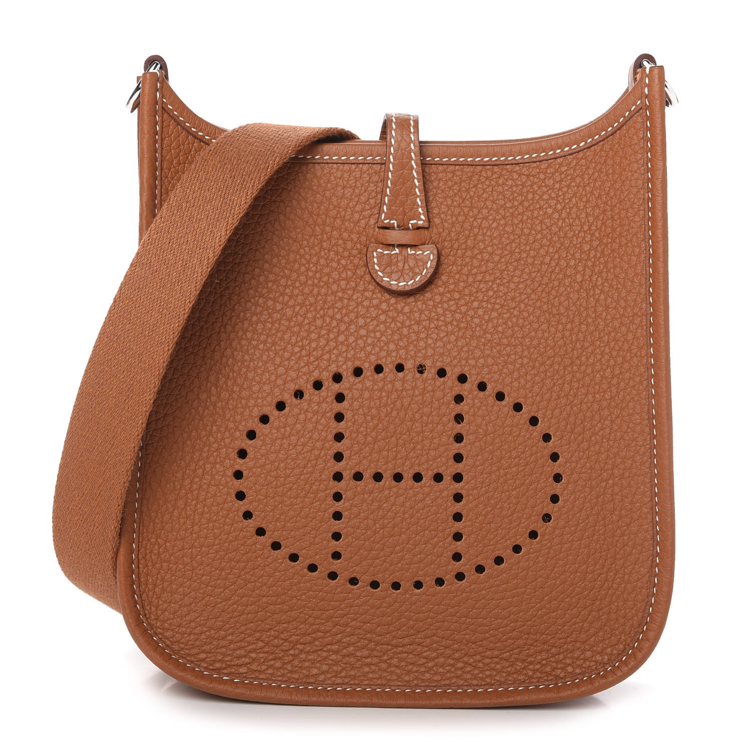 Hermes Taurillon Clemence Evelyne TPM Gold 1 of 9