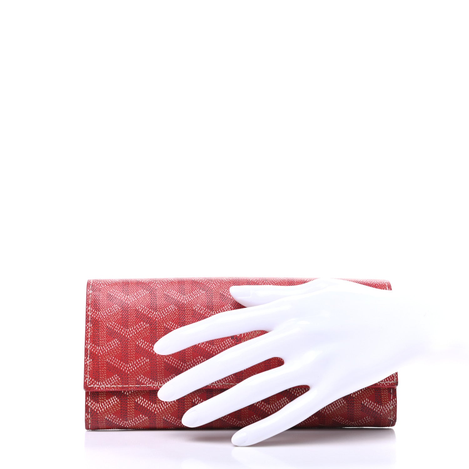 Goyard Goyardine Varenne Long Wallet Red 2 of 8