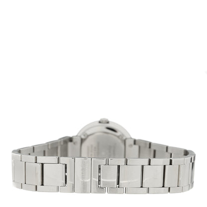 Tiffany Stainless Steel Diamond Bezel 24mm Atlas 2-Hand Quartz Watch Ice Blue 3 of 5