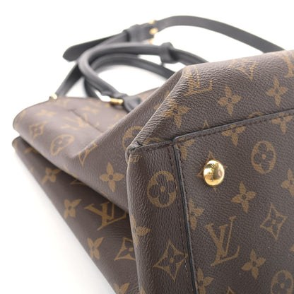 Louis Vuitton Monogram Flower Tote Black 7 of 15