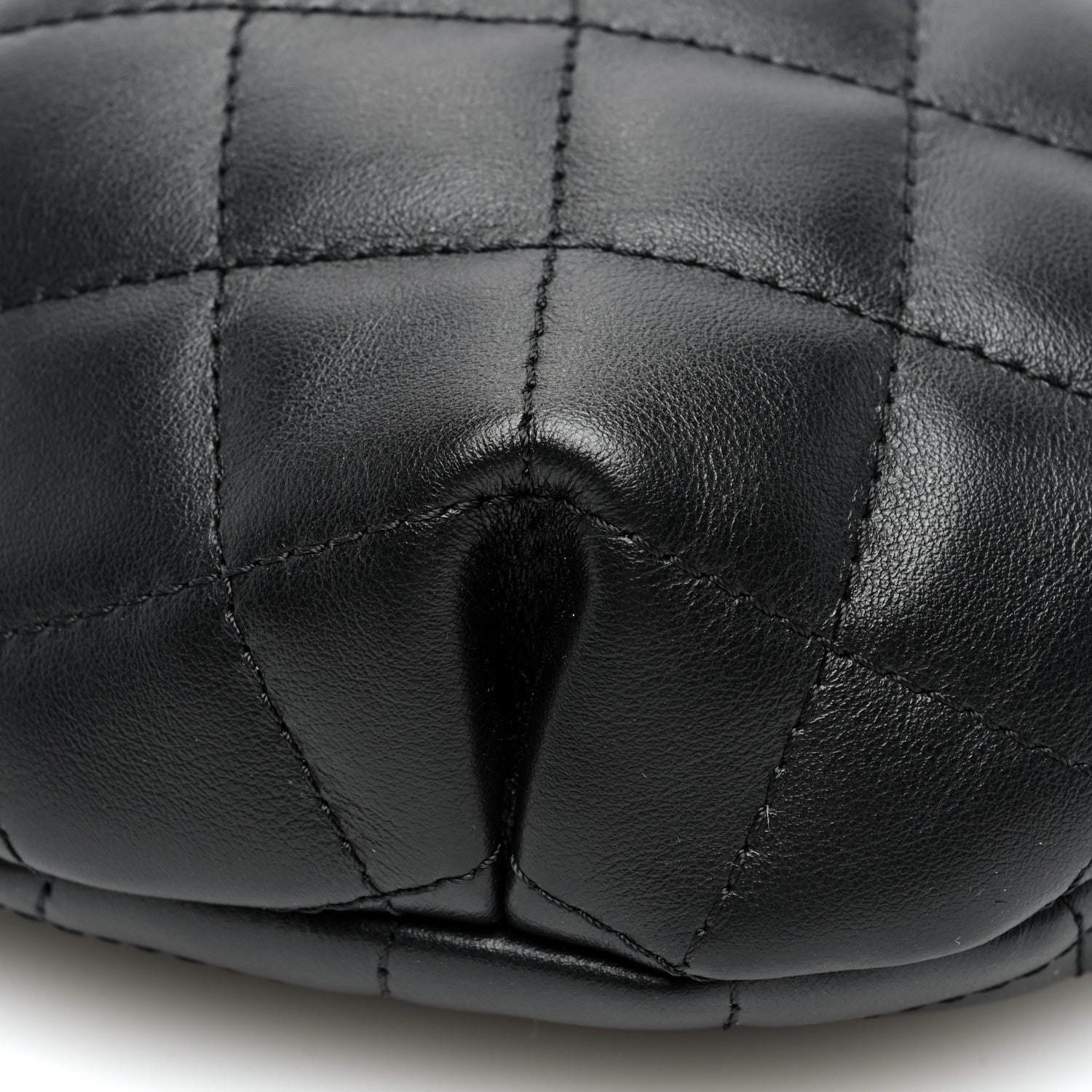 Chanel Calfskin Quilted Waist Belt Bag Black 8 of 9