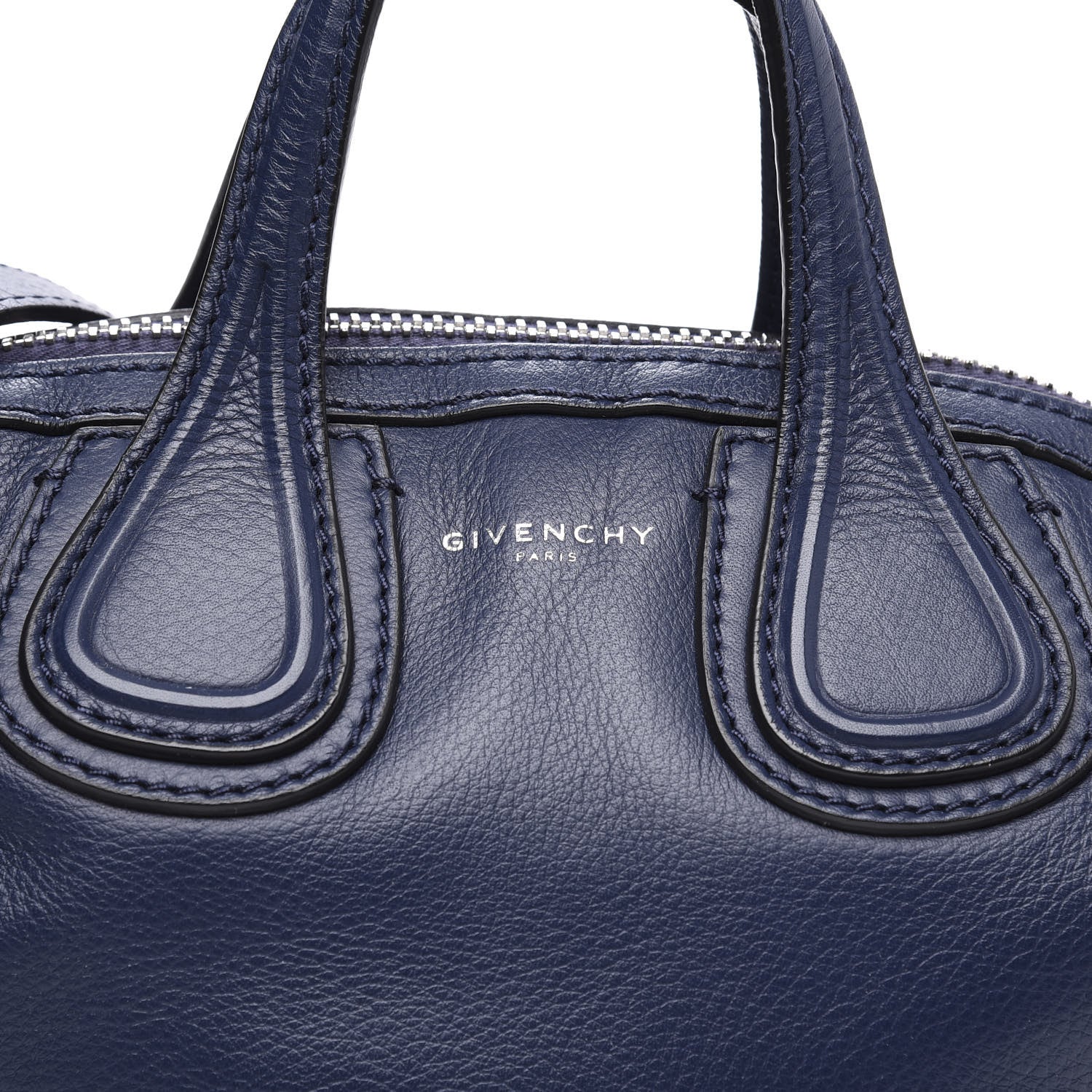 Givenchy Waxed Calfskin Micro Nightingale Navy 9 of 10
